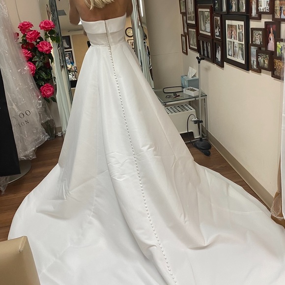 BLAKE BY LOUVIENNE WEDDING DRESS SIZE 4 - Picture 9 of 10